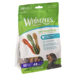 Whimzees Hondensnacks<Hondensnack dental tandenborstel XS 48st