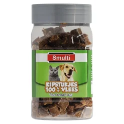 Smulti Hondensnacks<Hondensnack/kat kip stukjes 100G