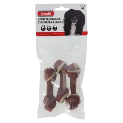 Smulti Hondensnacks<Hondensnack knoopbeen kip met kaas 3st M