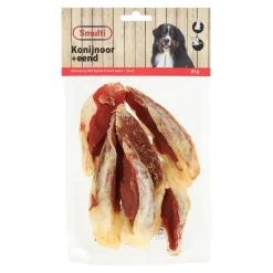 Smulti Hondensnacks<Hondensnack konijn oor+eend 85g