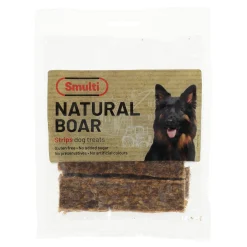 Smulti Hondensnacks<Hondensnack nature everzwijn strips 100g