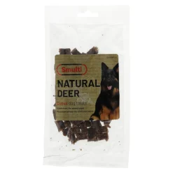 Smulti Hondensnacks<Hondensnack nature hert blokjes 80g