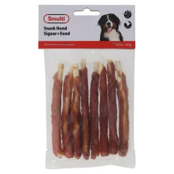 Smulti Hondensnacks<Hondensnack sigaar+eend 12cm 100G