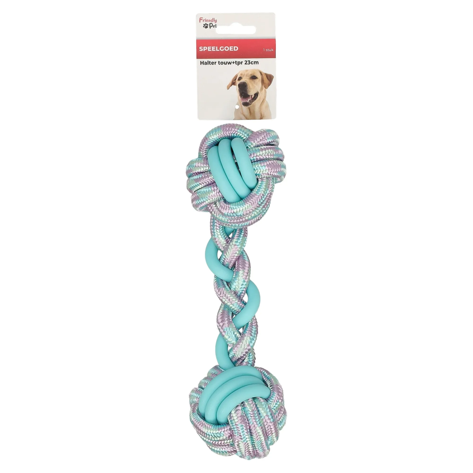 Friendly Pet Hondenspeelgoed<Hondenspeelgoed halter touw TPR 23cm