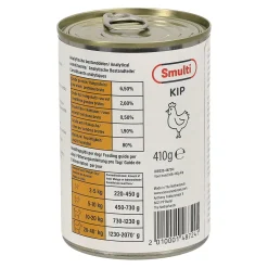 Smulti Hondenvoer<Hondenvoer Blik 410 gram Kip