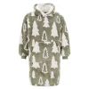 O'malley Kerstkleding<Hoodie trees groen