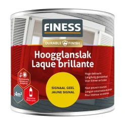 Finess Lakken<Hoogglans signaal geel 1423 250ml
