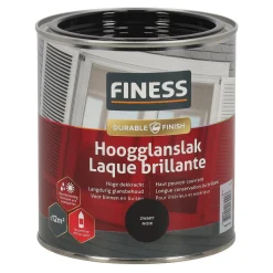 Finess Lakken<Hoogglans zwart 1428 750ml
