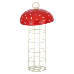 Esschert Design Vogelvoer<Houder mezenbol paddenstoel 13x24cm