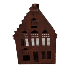 O'malley Woondecoratie<Huis deco 8 x 11 cm roest