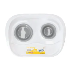 Stefanplast Drink- En Voerbak Hond<Huisdier dinner set grey