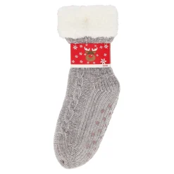 Kerstkleding<Huissok grijs 35-38