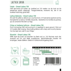 Horti Tops Moestuin<IJsbergsla Great Lakes