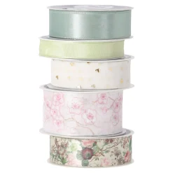 Woondecoratie<Inpaklint roze mix, 10 stuks