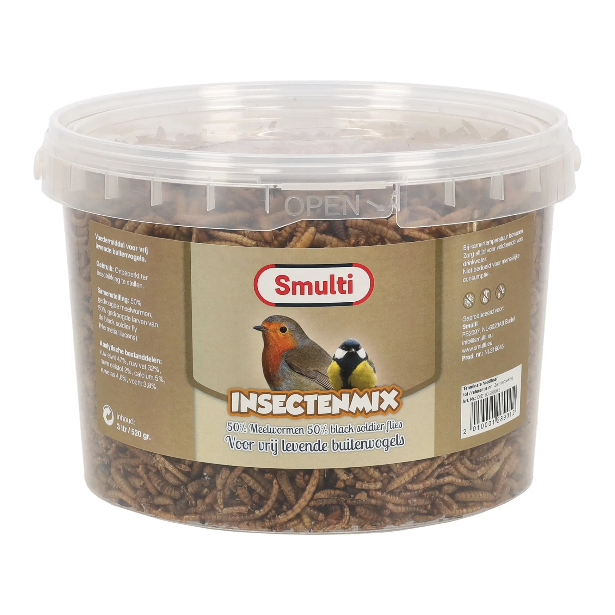 Smulti Vogelvoer<Insectenmix 3L