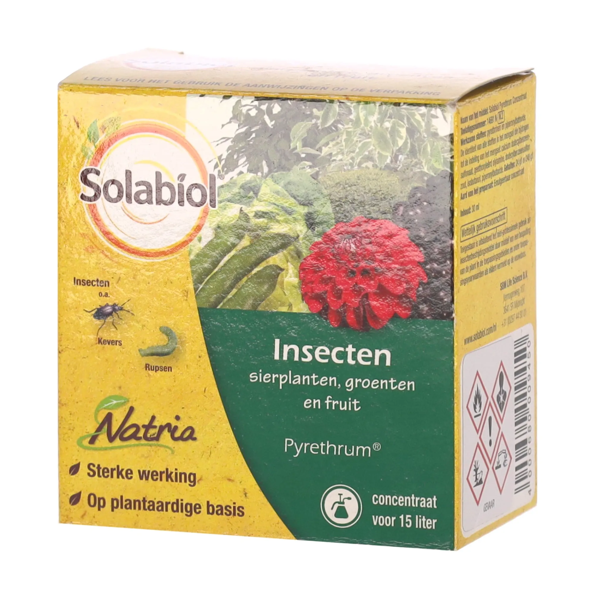 Solabiol Moestuin<Insectenspray pyrethrum 30ml