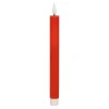 O'malley Kaarsen<Kaars diner rib LED 25 cm rood