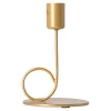 Kaarsen<Kaarshouder diner 12 cm goud