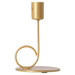 Kaarsen<Kaarshouder diner 12 cm goud