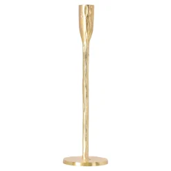 O'malley Kaarsen<Kaarshouder diner metaal goud 30 cm