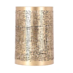 O'malley Kaarsen<Kaarshouder Langonnet goud zwart 10 x 13 cm
