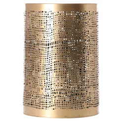 O'malley Kaarsen<Kaarshouder Langonnet goud zwart 12 x 18 cm