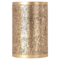 O'malley Kaarsen<Kaarshouder Langonnet goud zwart 15 x 23 cm