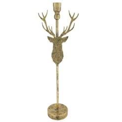 Natural Collections Woondecoratie<Kaarshouder rendier goud 51cm