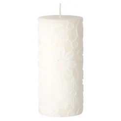 O'malley Kaarsen<Kaars lace 7 x 10 cm wit wit