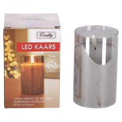 O'malley Kaarsen<Kaars LED 12,5 cm smoke LED