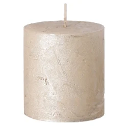 O'malley Kaarsen<Kaars metallic 70x75mm champagne