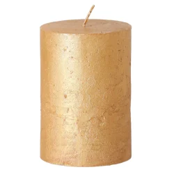 O'malley Kaarsen<Kaars metallic 70x75mm goud
