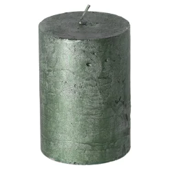 O'malley Kaarsen<Kaars metallic 70x75mm groen