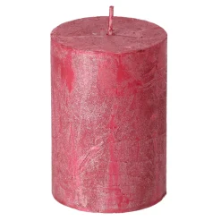 O'malley Kaarsen<Kaars metallic 70x75mm rood