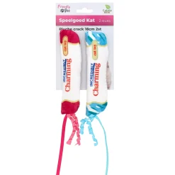 Friendly Pet Kattenspeeltjes<Kattanspeeltje pluche crack 18 cm 2st.