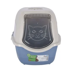 Rotho MyPet Kattenbak<Kattenbak Bailey 56cm blauw/zand