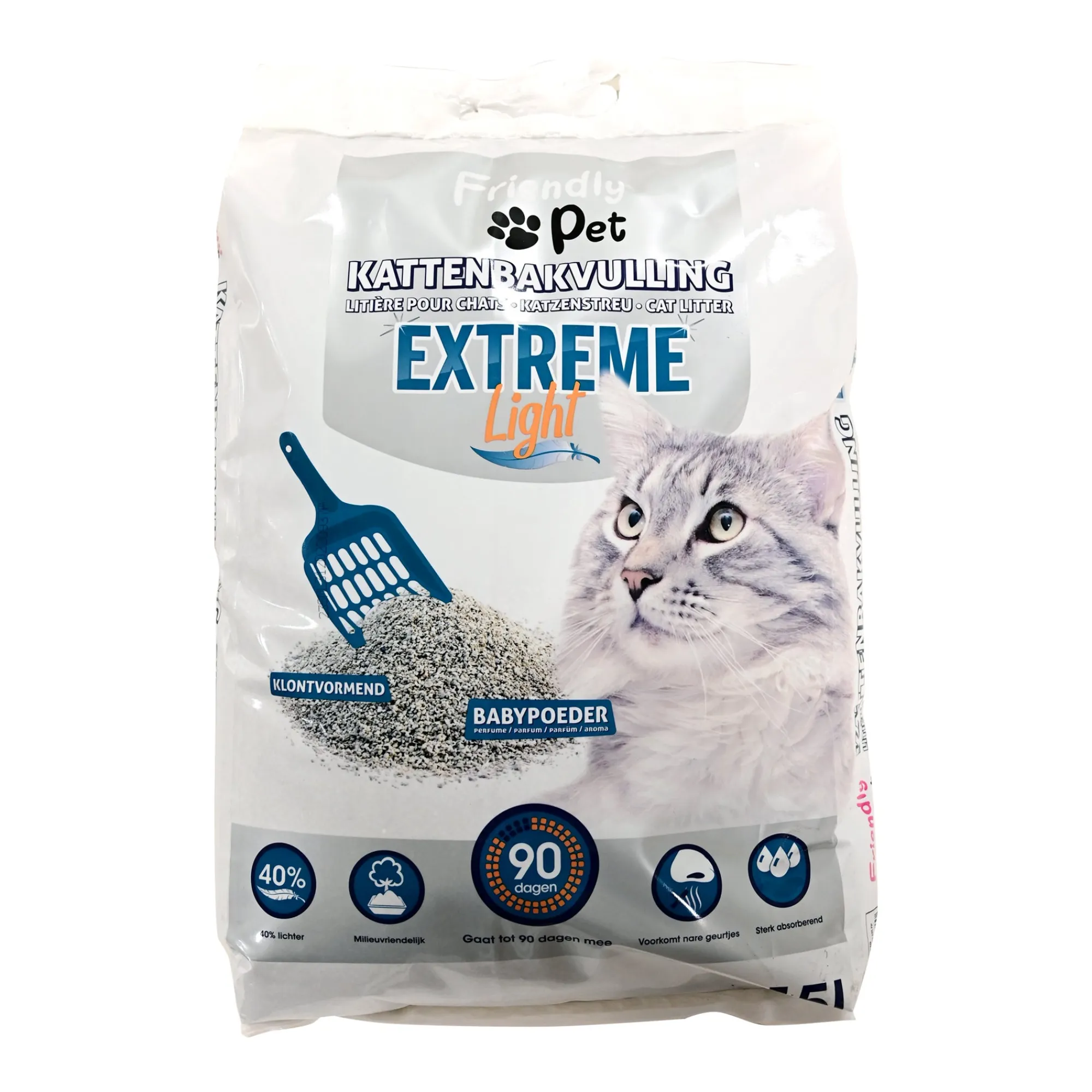 Friendly Pet Kattenbakvulling<Kattenbakvulling extreme light 15 L
