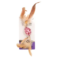Friendly Pet Kattenspeeltjes<Kattenspeeltje bal leopard+veren