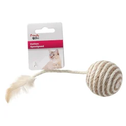 Friendly Pet Kattenspeeltjes<Kattenspeeltje Frits bal+veer+ratel D6cm FP