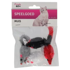 Friendly Pet Kattenspeeltjes<Kattenspeeltje muis 4st FP