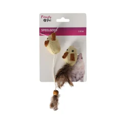 Friendly Pet Kattenspeeltjes<Kattenspeeltje muis + veer eco FP