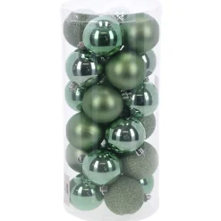 O'malley Kerstballen<Kerstbal 4cm mix koker 24st pine green