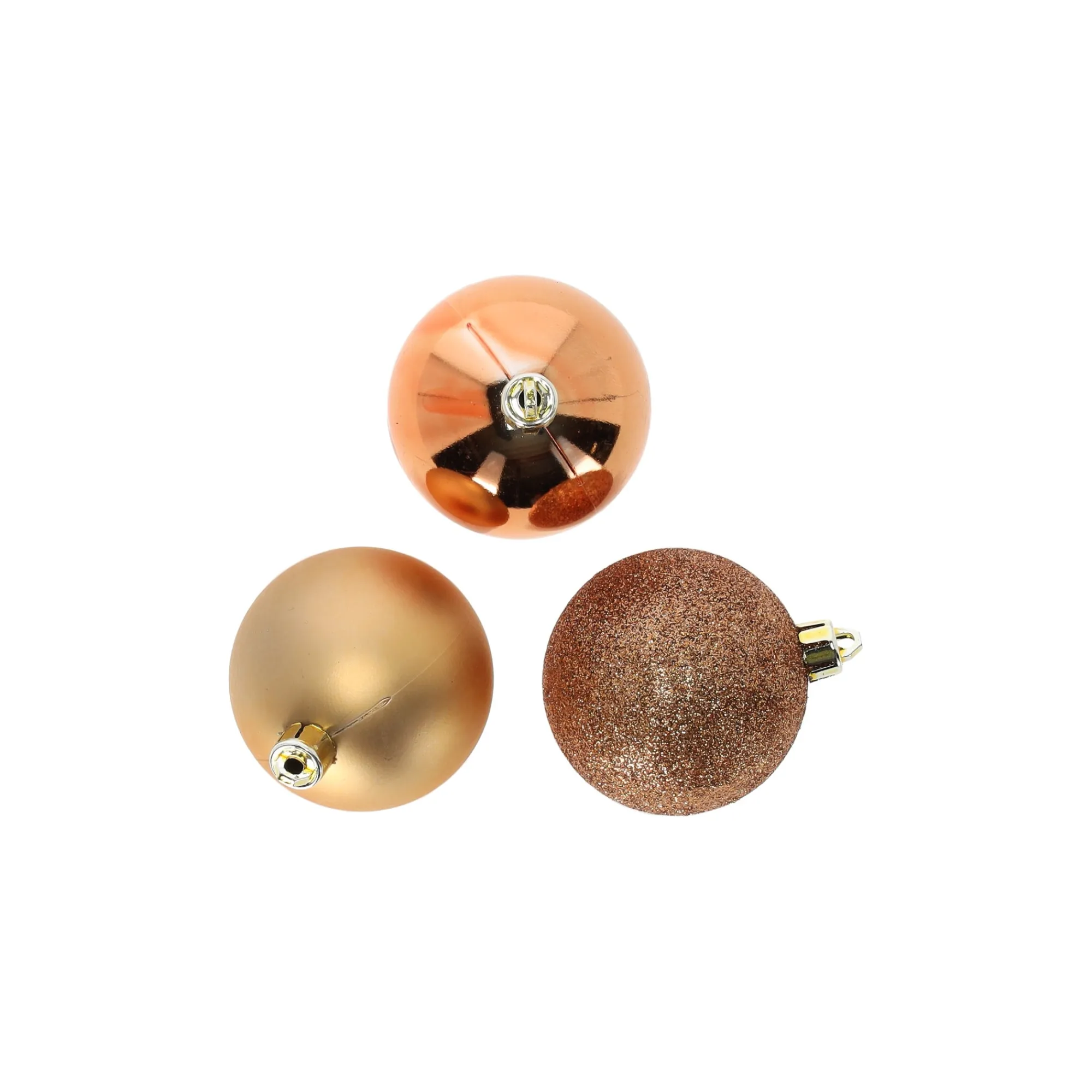 O'malley Kerstballen<Kerstbal 4cm mix koker 24st soft copper