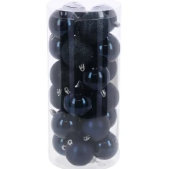 O'malley Kerstballen<Kerstbal 4cm mix 24st night blue