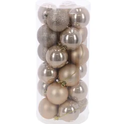 O'malley Kerstballen<Kerstbal 4cm mix 24st pearl