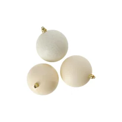 O'malley Kerstballen<Kerstbal 4cm mix 24st whool white
