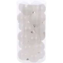 O'malley Kerstballen<Kerstbal 4cm mix 24st winter white