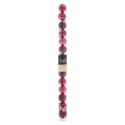 O'malley Kerstballen<Kerstbal 3cm mix tube 14st festive pink