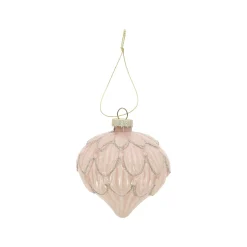 Mica Decorations Kerstballen<Kerstbal glas champagne 9 cm