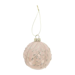 Mica Decorations Kerstballen<Kerstbal glas champagne 9 cm